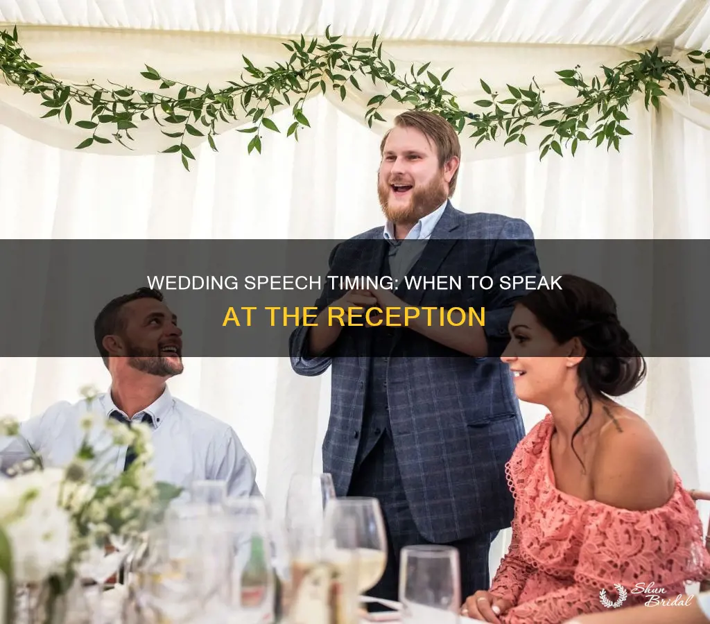when do wedding speeches happen