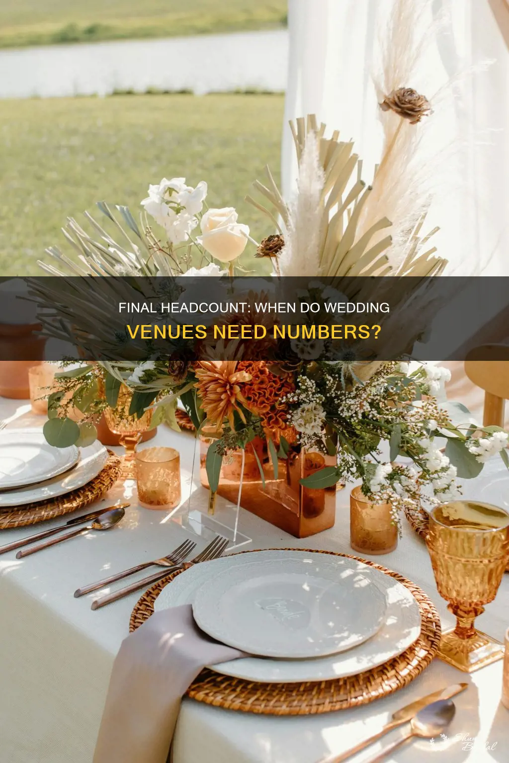when do wedding venues need final numbers