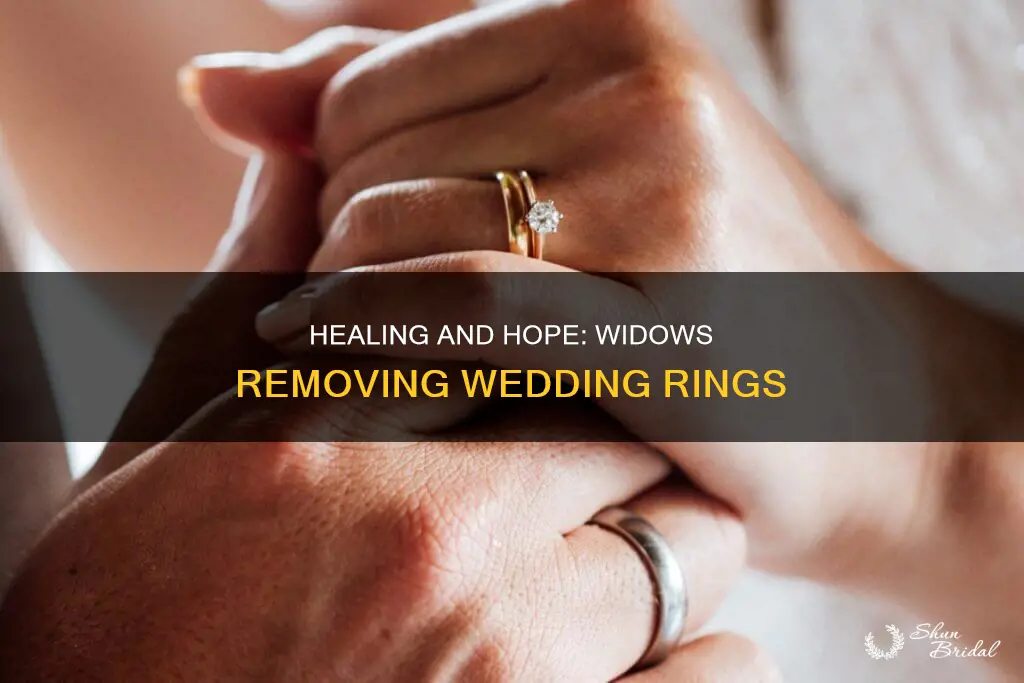 when do widows remove wedding ring