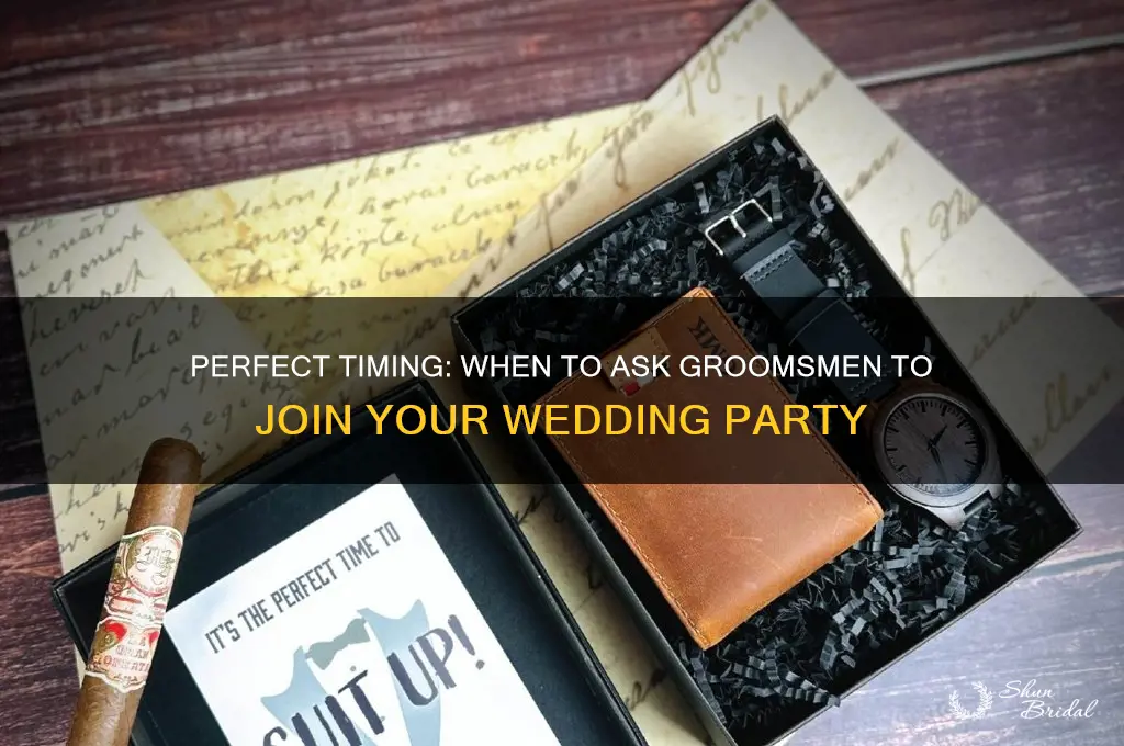 when do you ask groomsmen to be in your wedding