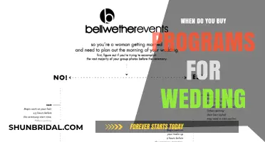Perfect Timing: When to Purchase Wedding Programs for Your Big Day