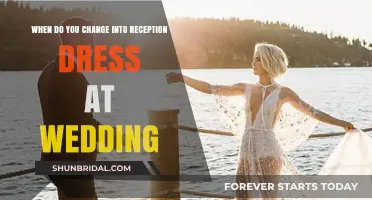 Changing into Your Reception Dress: The Perfect Timing