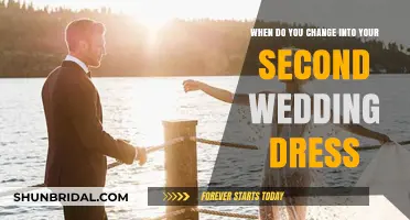 The Perfect Time to Change into Your Second Wedding Dress