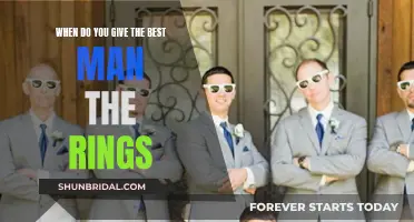 Grooms: Timing for Giving Best Man the Rings