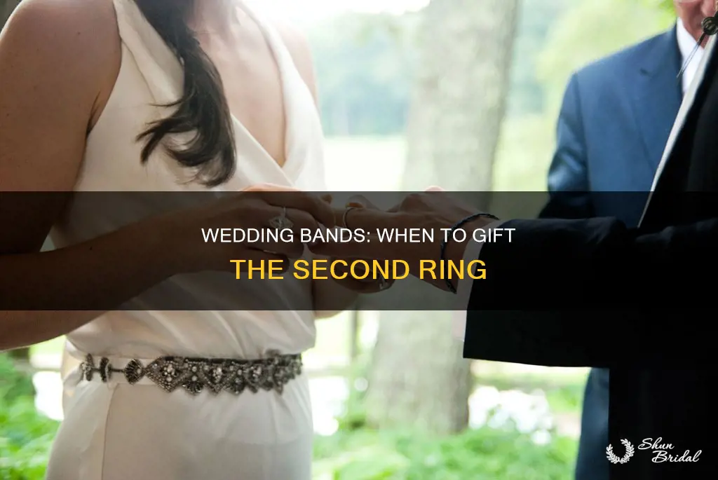 when do you give the second wedding band