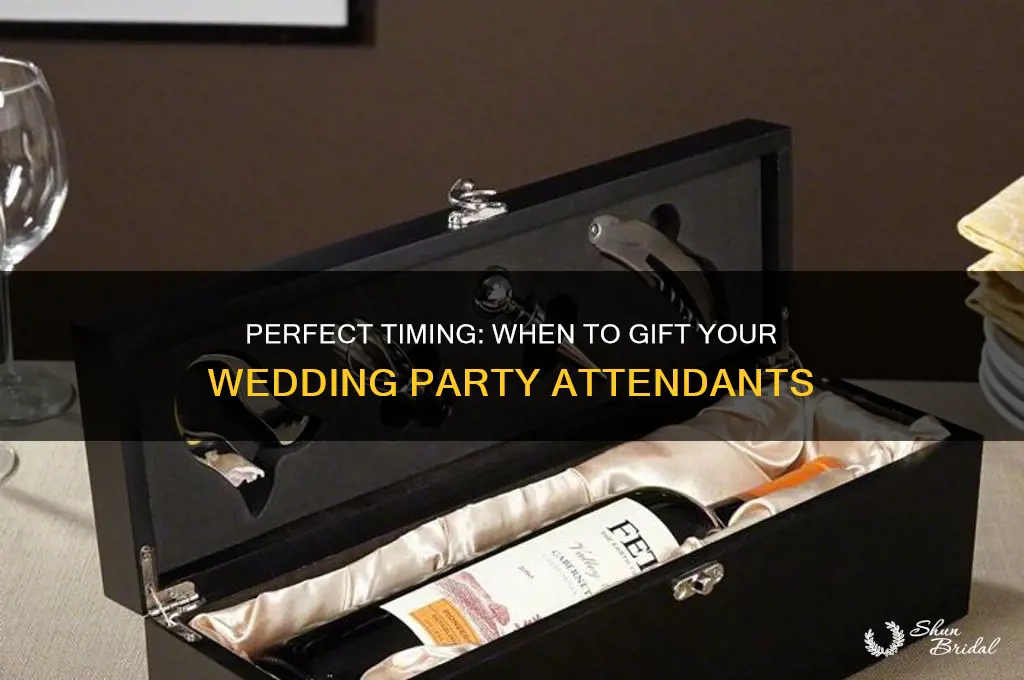 when do you give wedding attendants their gifts