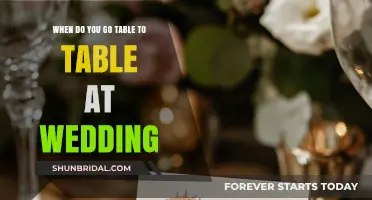 Wedding Etiquette: Perfect Timing for Table-to-Table Greetings as Newlyweds