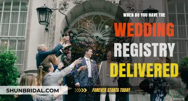 The Perfect Time to Deliver Your Wedding Registry