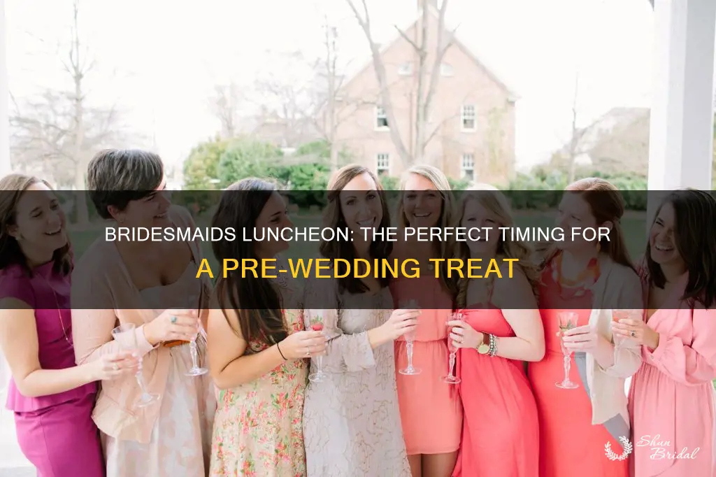 when do you host a bridesmaids luncheon