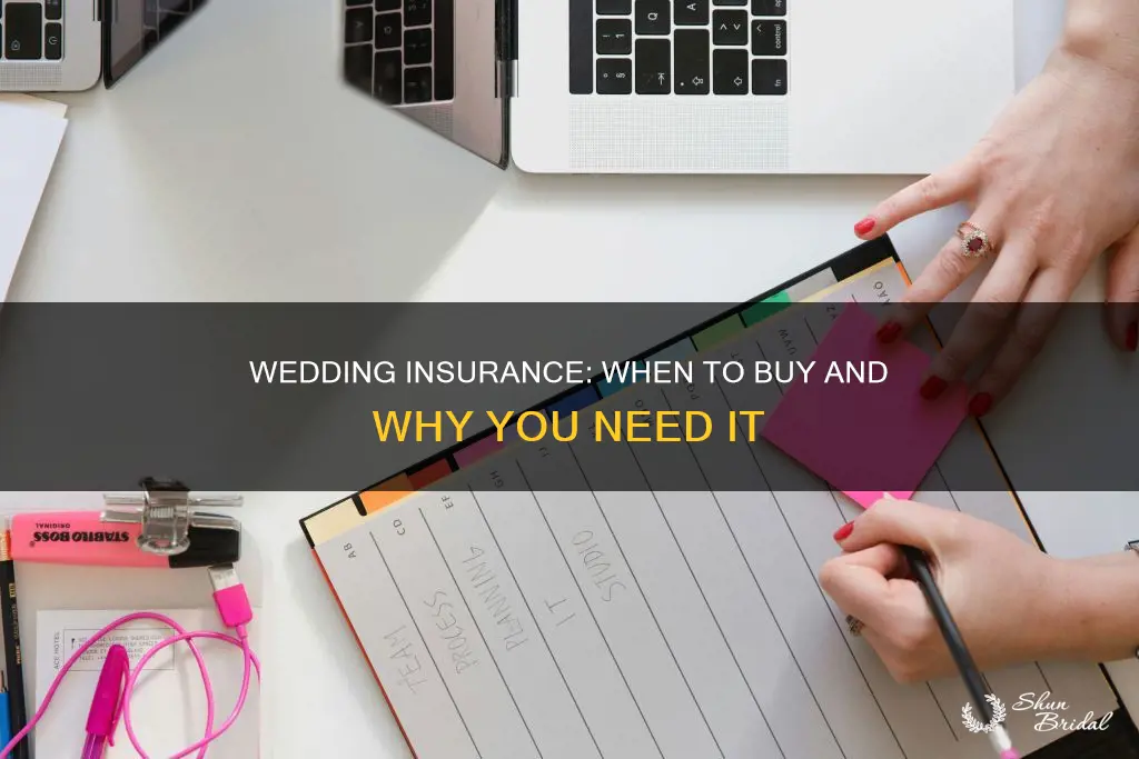 when do you need to buy wedding insurance