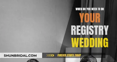 The Perfect Timing for Your Registry Wedding