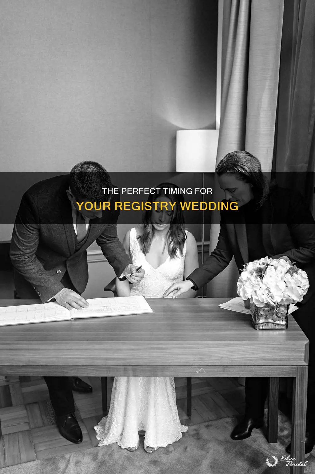 when do you need to do your registry wedding