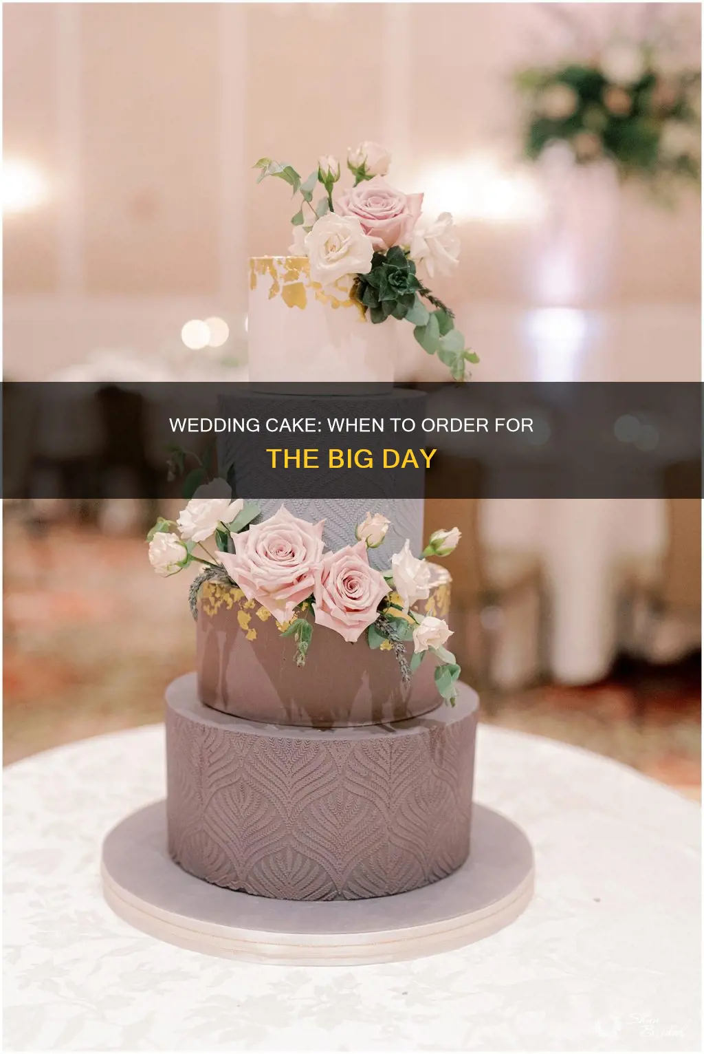 when do you need to order your wedding cake