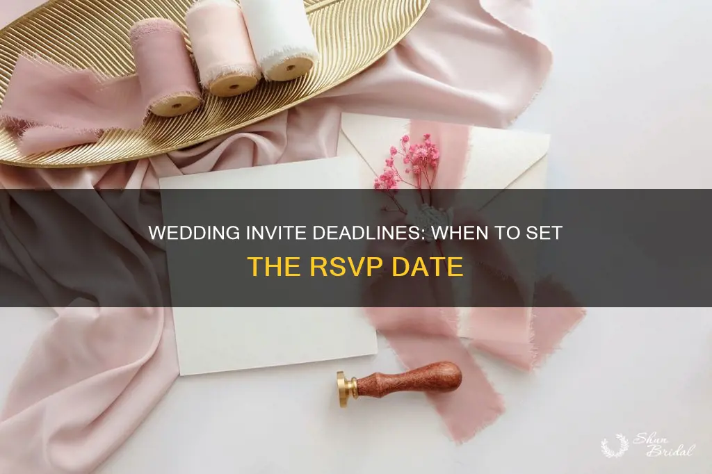 when do you need to set wedding invite deadline