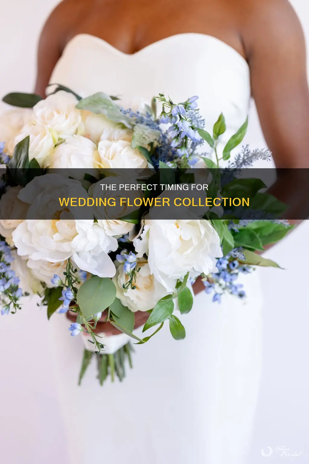 when do you normally pick up flowers before a wedding