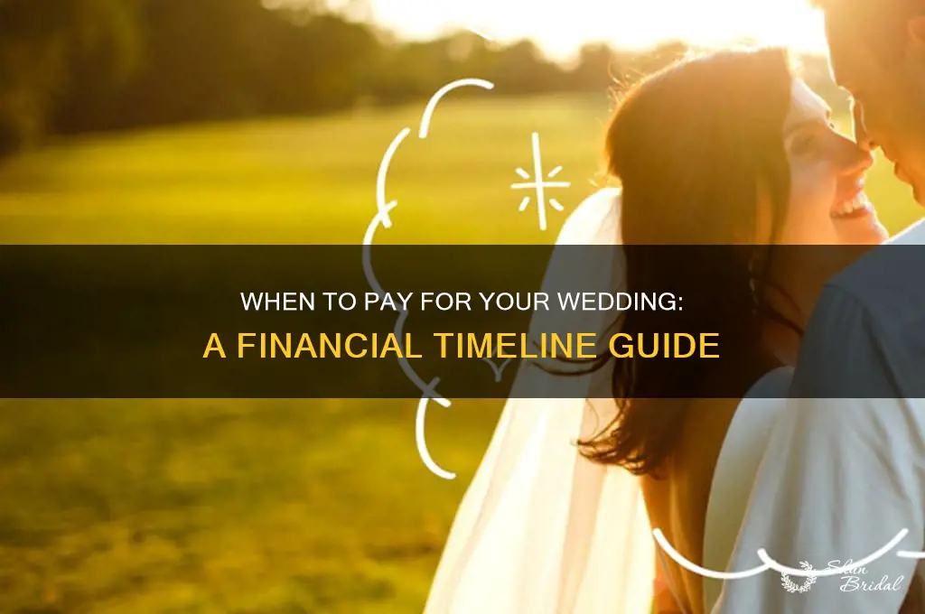 when do you pay for a wedding