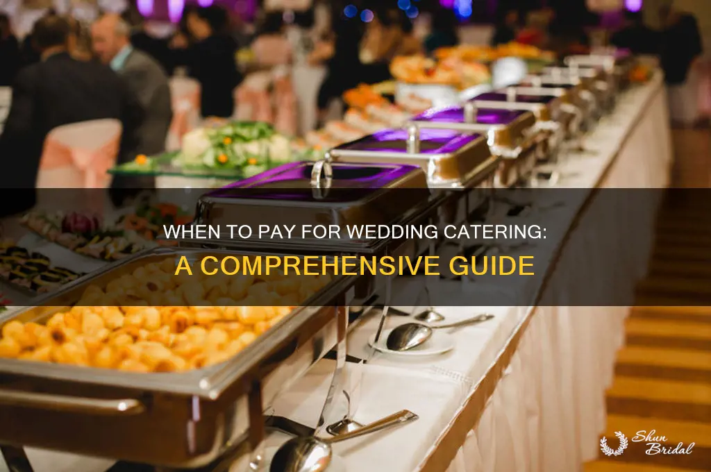 when do you pay for wedding catering