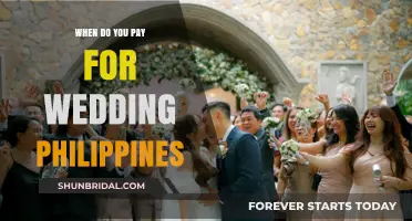 Philippine Wedding Payment Guide: When and How to Settle Costs