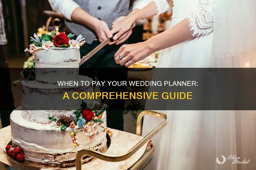 when do you pay the wedding planner