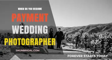 Payment for Wedding Photographers: When and How Much?