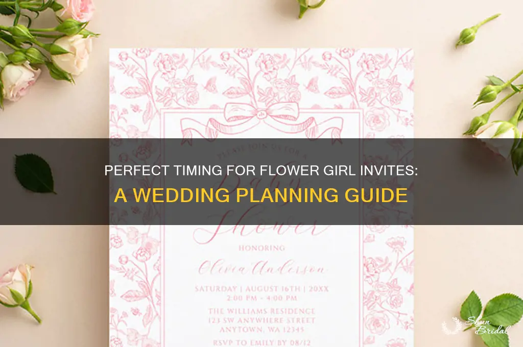 when do you send out flower girl invites