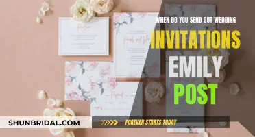 The Perfect Timing for Wedding Invites, According to Emily Post