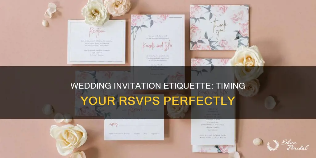 when do you send out wedding invitations with rsvp