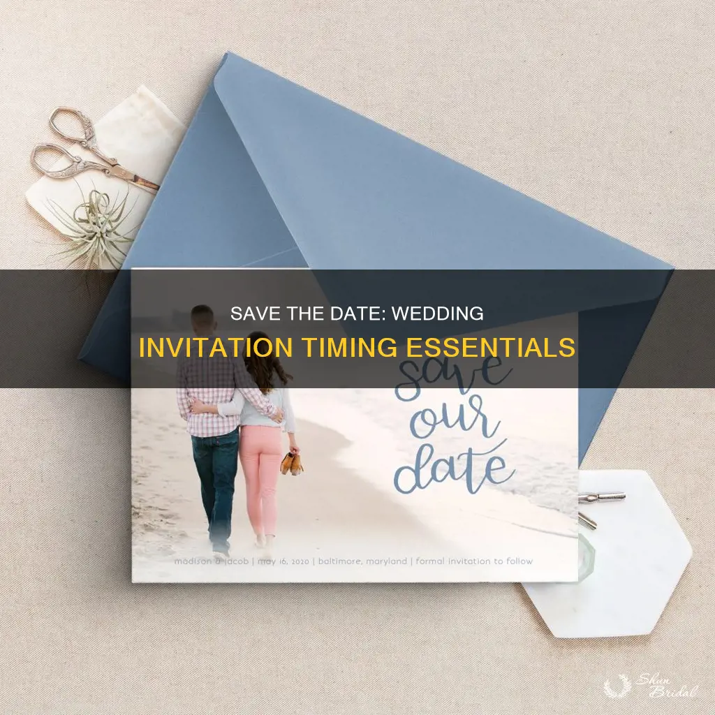 when do you send save the dates and wedding invitations