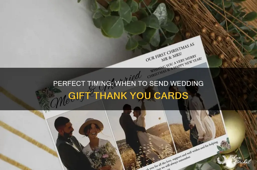 when do you send thank you cards for wedding gifts