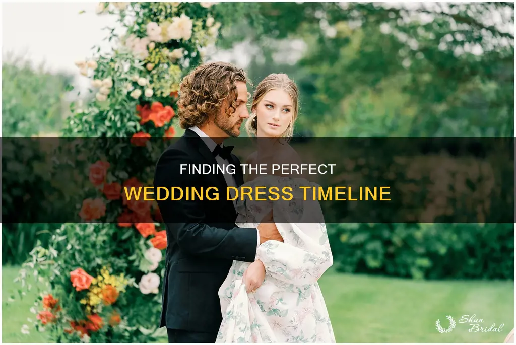 when do you try on wedding dresses