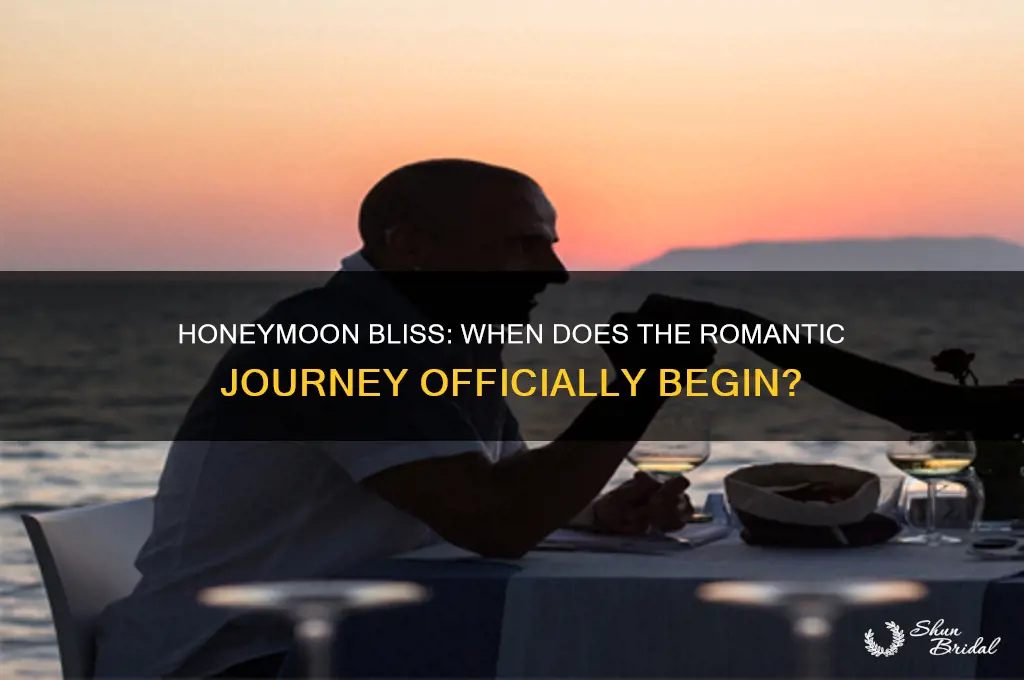 when does a honeymoon start
