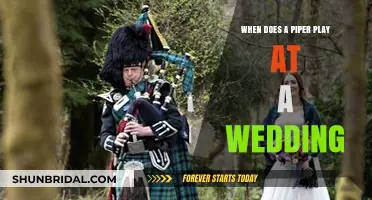 When Does a Piper Play at a Wedding: Traditions and Timing