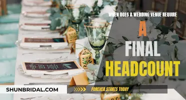 Wedding Venue Headcount: Final Numbers Due?