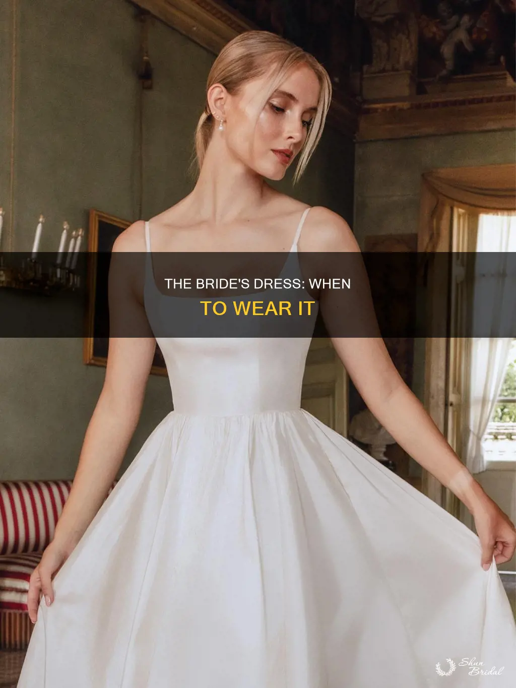 when does bride wear wedding dress