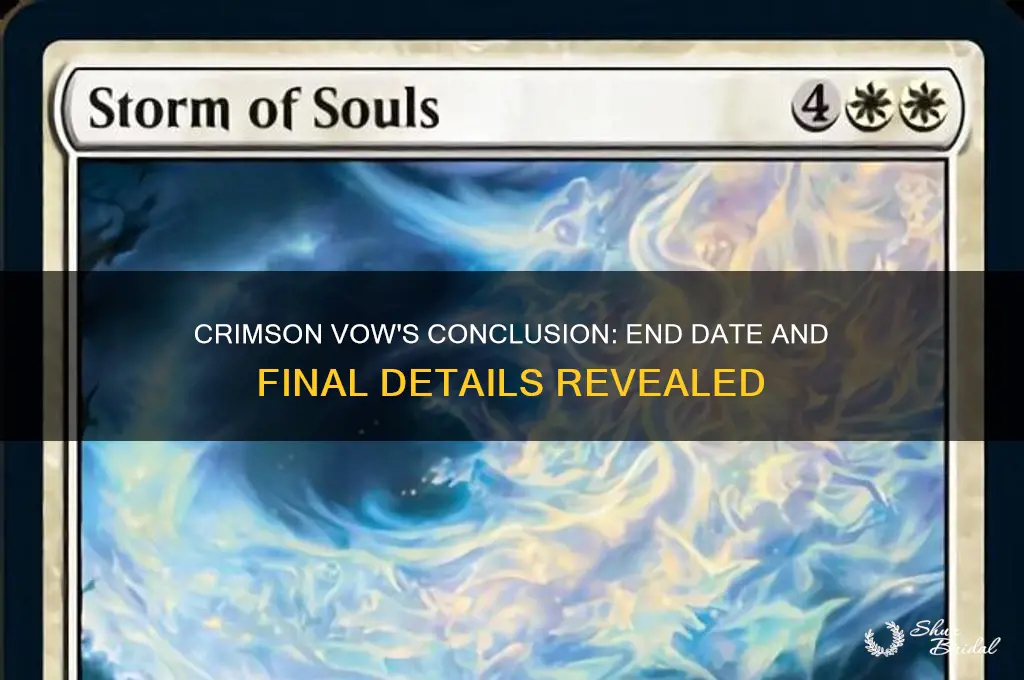 when does crimson vow end