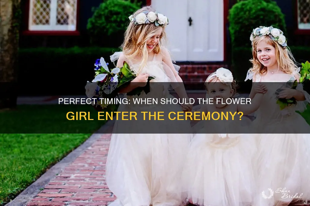 when does flower girl enter
