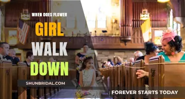 When Does the Flower Girl Walk Down the Aisle?