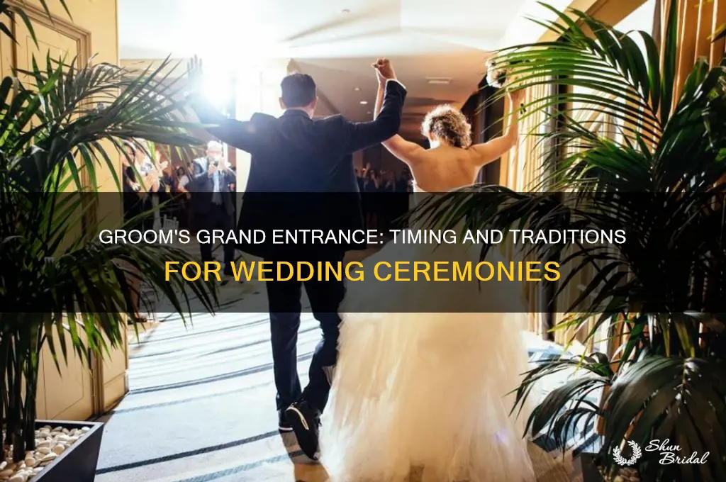 when does groom enter wedding ceremony