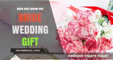When Does the Groom Give the Bride a Wedding Gift?