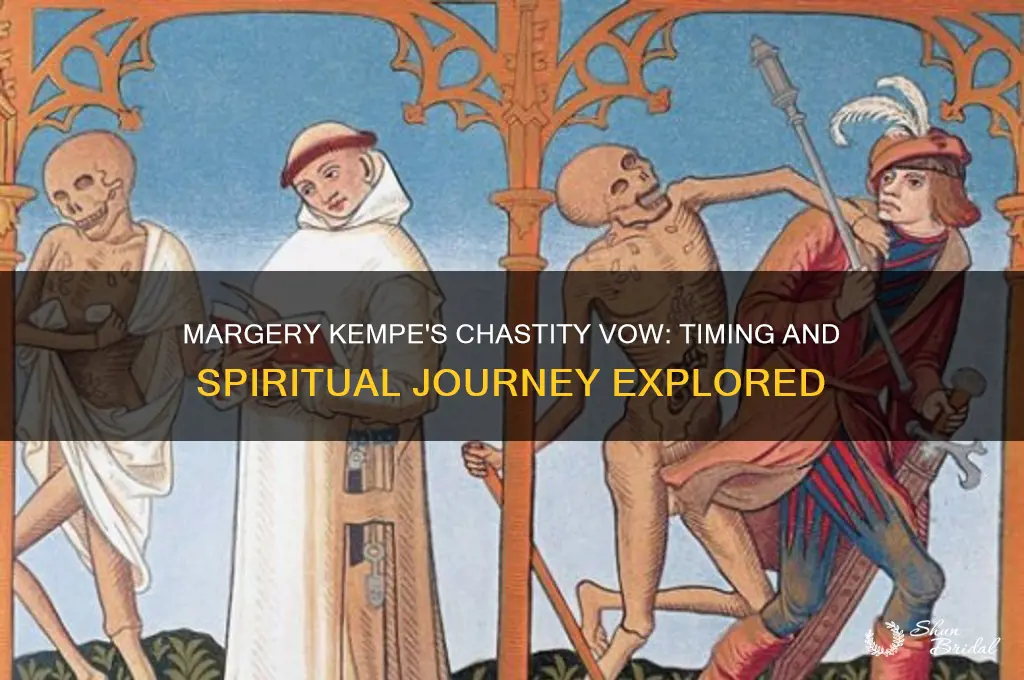 when does margery kempe take her vow of chastity