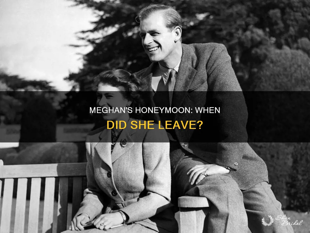 when does meghan leave for honeymoon