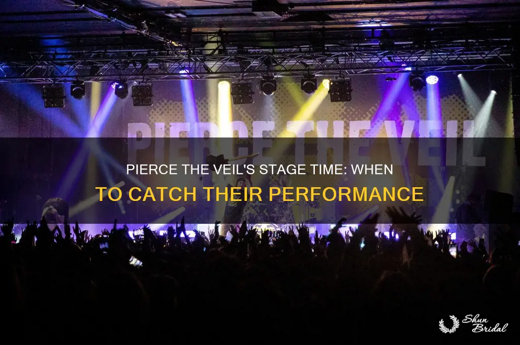 when does pierce the veil go on stage