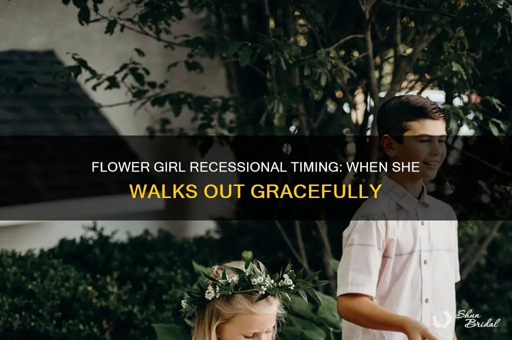 when does the flower girl walk out recessional