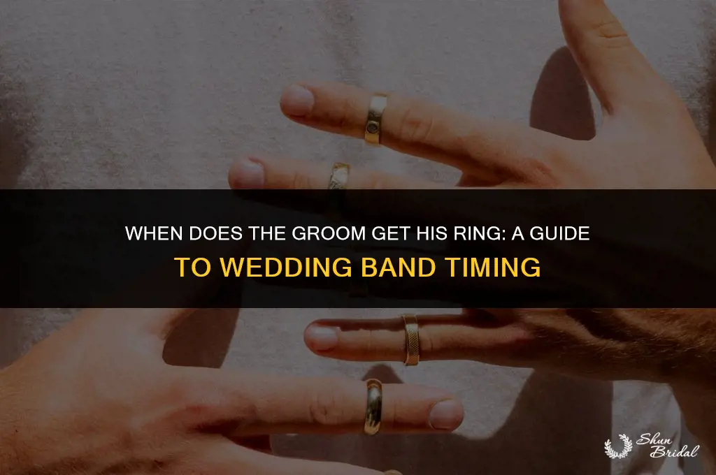 when does the groom get his ring
