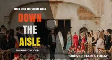 The Moment of Anticipation: Groom's Walk Down the Aisle