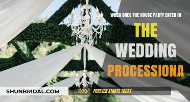 House Party's Role: Timing the Wedding Processional Entrance