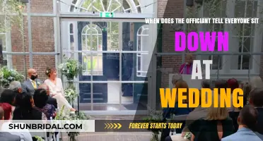 When Does the Officiant Signal Guests to Sit at a Wedding?