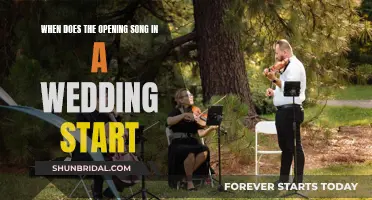 Wedding Ceremony: The Perfect Time for the First Song