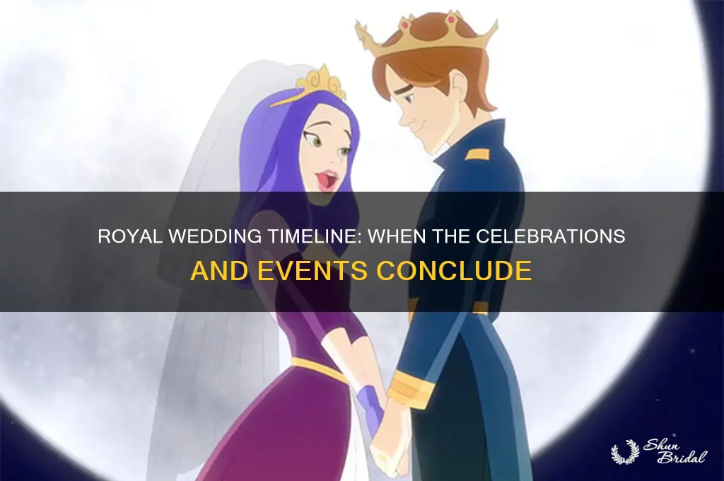 when does the royal wedding end