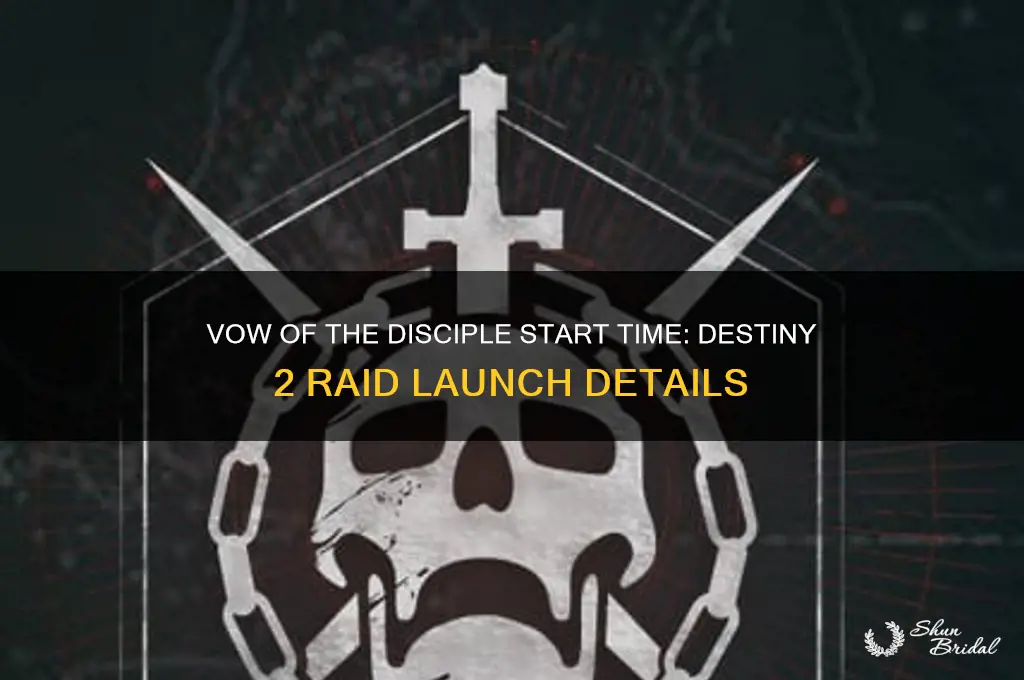 when does the vow of the disciple start